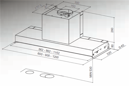 Built-in Hood 60cm